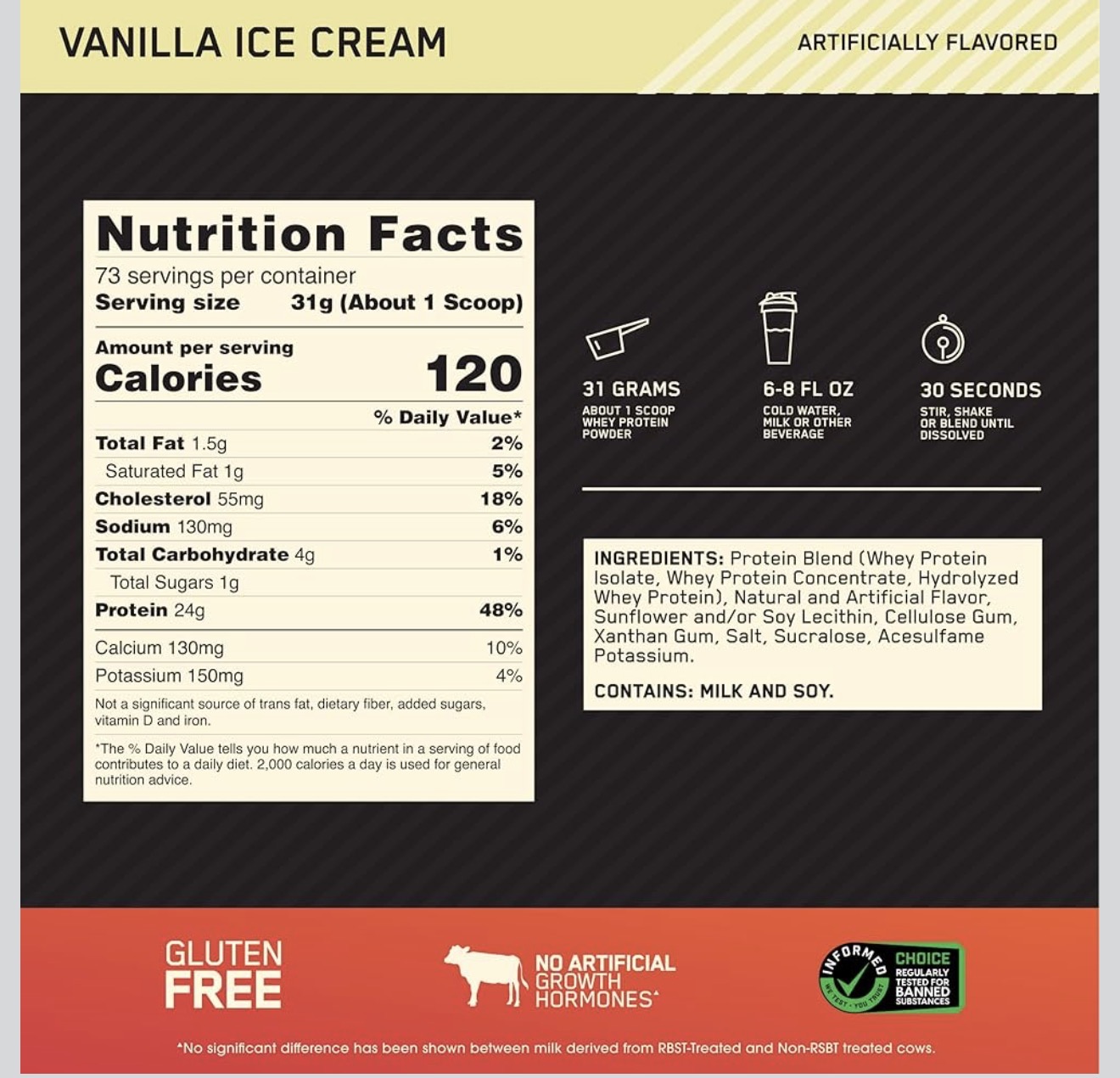 WHEY GOLD STANDAR 5 LIBRAS - Imagen 1