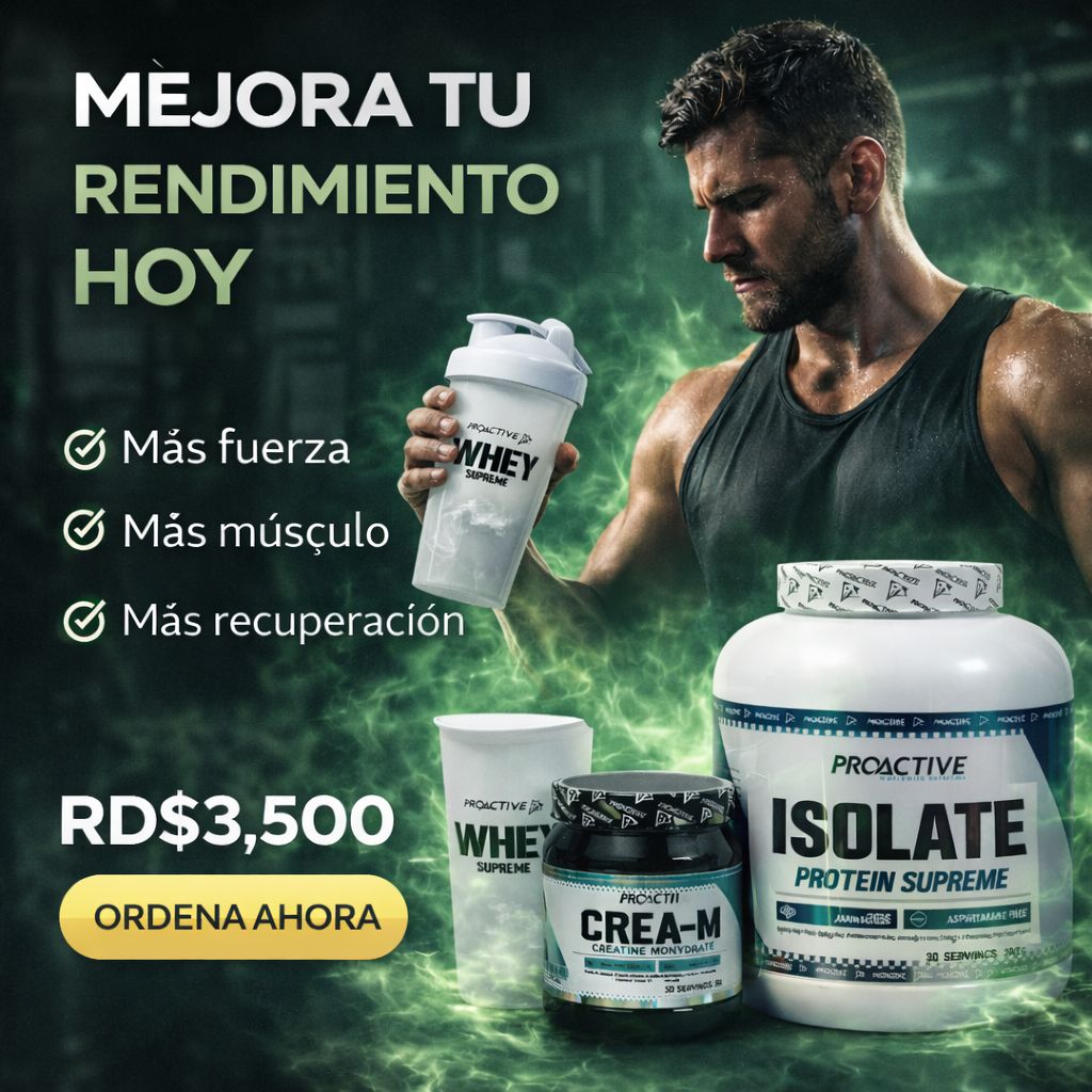 OFERTA PROACTIVE CREATINA MONOHIDRATADA 50 SERV + PROTEÍNA 100 %WHEY 2 LBS - Imagen 1