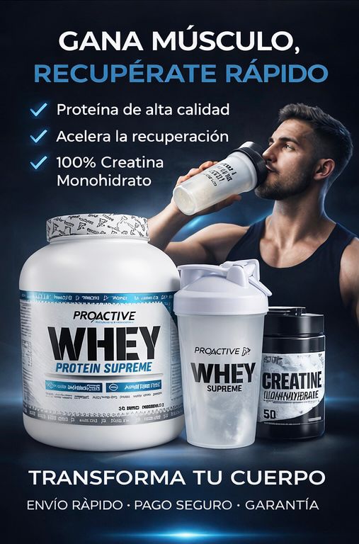 OFERTA WHEY PROACTIVE + CREATINA NUTREX 60 SERV - Imagen 1