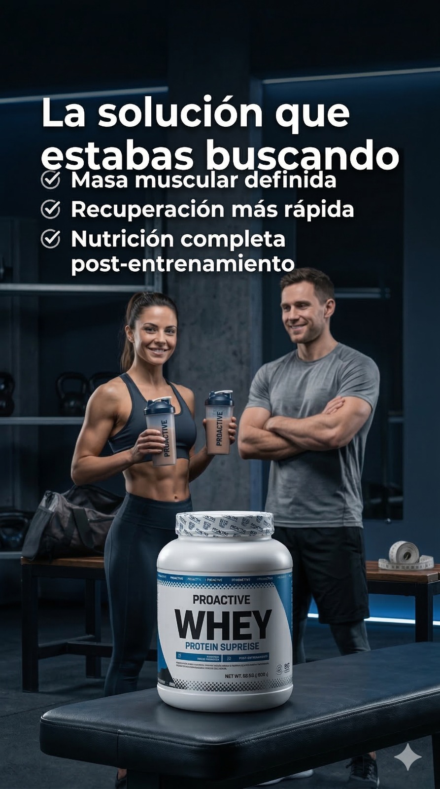 OFERTA WHEY PROACTIVE 2 LIBRAS + CREATINA NUTREX 60 SERV - Imagen 1