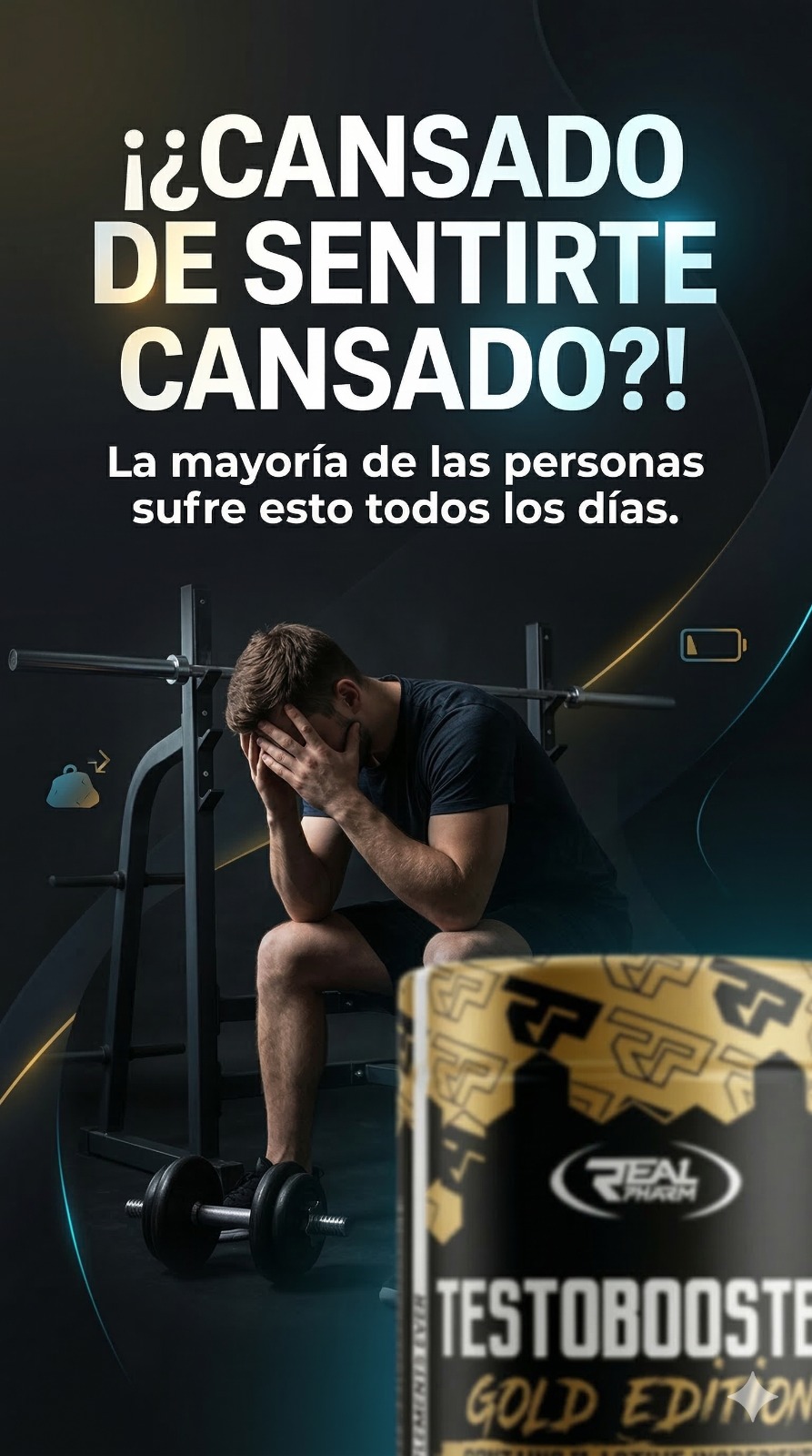 TESTOBOOSTER GOLD EDITION 180 CAPS - Imagen 1