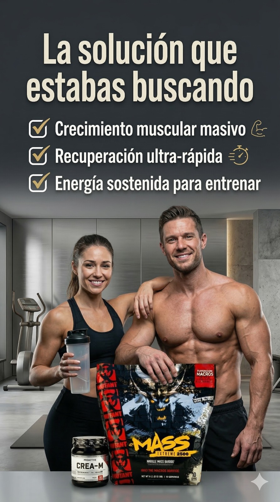 OFERTA MUTANT EXTREME 6 LIBRAS + CREATINA MONOHIDRATADA 50 SERV DE SABOR - Imagen 3