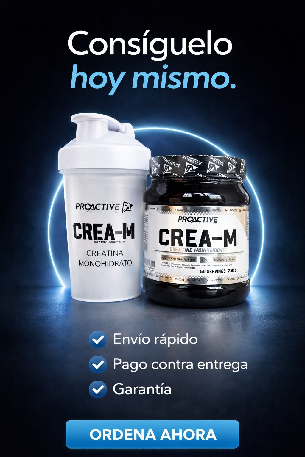 CREATINA MONOHIDRATADA 50 SERV CON SABOR Y SIN SABOR  - Imagen 2